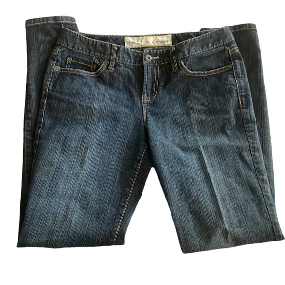Ann Taylor Loft Jeans Slim & Straight Blue 5 Pockets Sz 6 Light Fade Classic - Picture 1 of 10